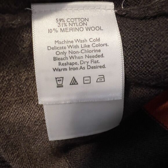 NWT VTG Eddie Bauer Mens Sz XL Wool Blend Knit Striped Sweater 90S Y2K - Picture 5 of 7